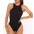 GUUDIA Halter Neck Body Shaper Suits Open Crotch Thong Shapewear Body Shapers Tummy Control Bodysuit Cupless Stretchy Jumpsuit