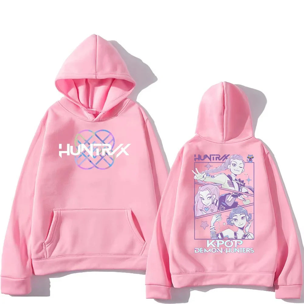 KPop Demon Hunters هوديز ميرش Kpop فاشن ستريتوير متعدد الاستعمالات للرجال والنساء سويت شيرت اوفرسايز Y2K بلوفرات تريندز انمي توب