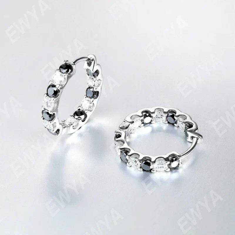 GRA Certified Real 3/4/5/6.5MM Black White Full Moissanite Tennis Bracelet for Men Women Original 925 Silver Link Bracelets