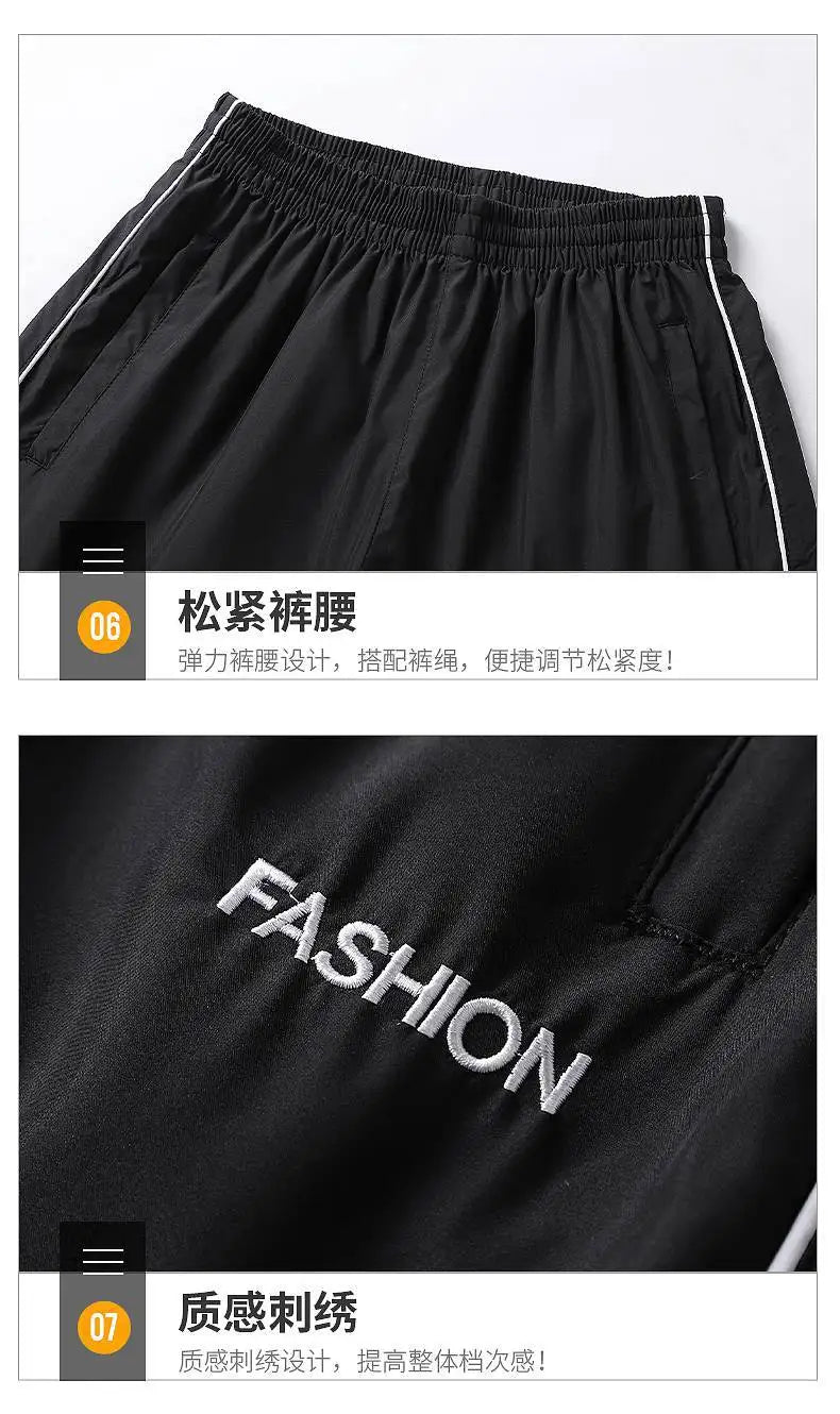 2025 Casual Windproof Running Sets Sportswear Men's Jogging Sport Jacket+Pants Sweatsuit Plus Size Breathable Workout Clothes