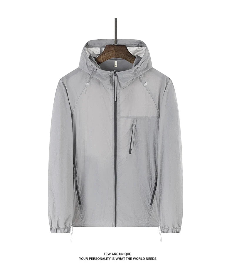 Summer Windbreaker Men Women Lightweight Sun Protection Jacket Unisex Camping Climbing Hiking Outdoor Waterproof Coat