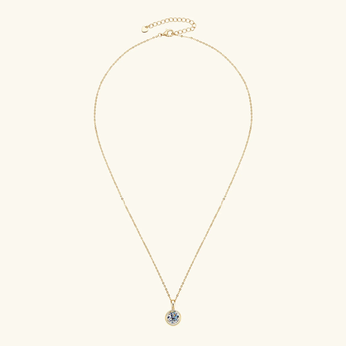 GRA Certified 2CT Moissanite Pendant Necklaces 925 Sterling Silver Solitaire Necklace Chain For Women Jewellry Gift
