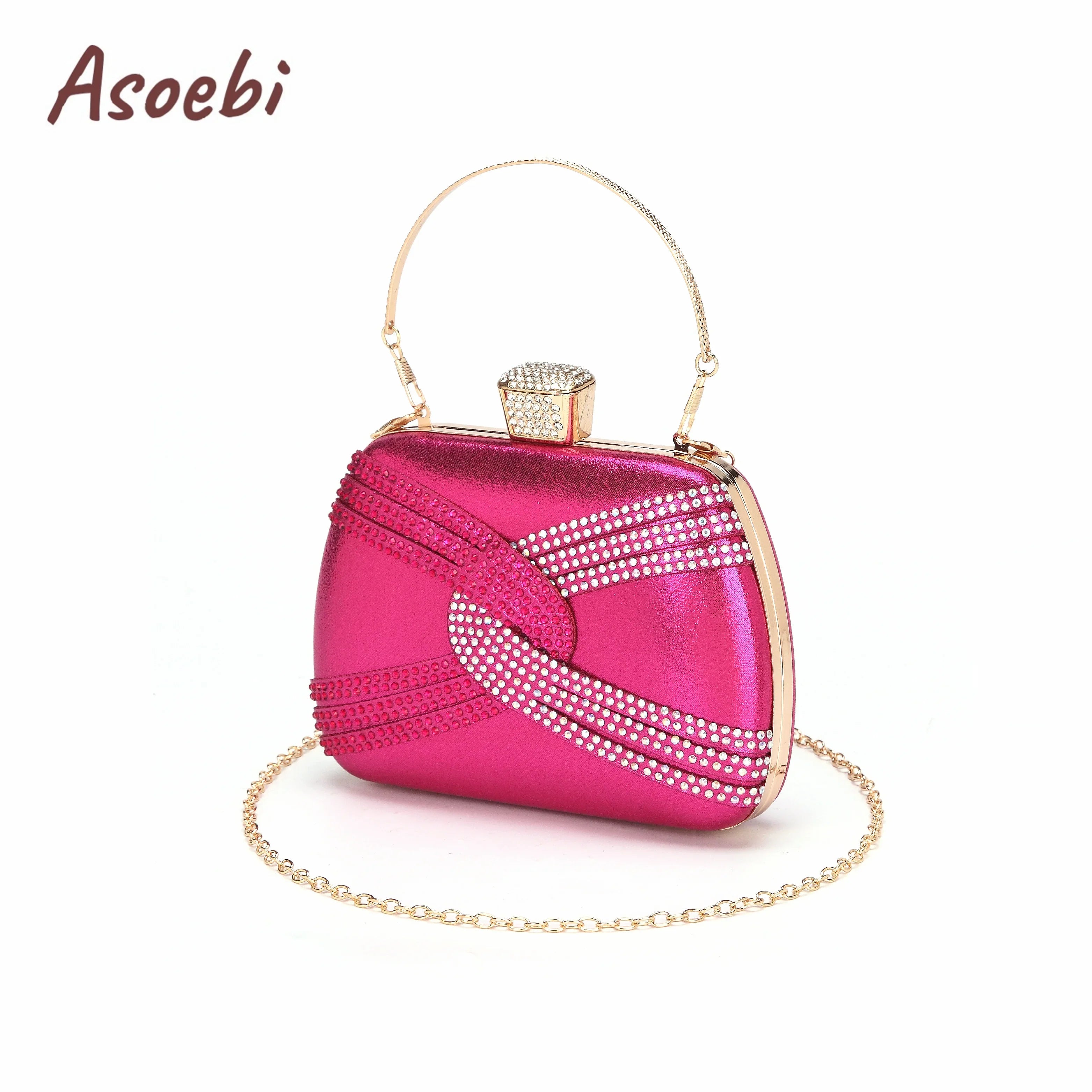 Purple Color Peep Toe Ladies Shoes Matching Bag Set