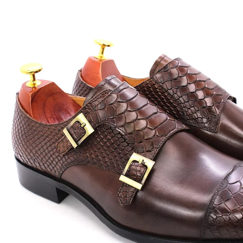 Men's Leather Dress Shoes – Formal Oxford Style, Sizes 40–47, Black & Brown