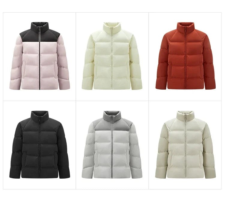 Unisex Puffer High Loft Down Stand Collar Warm Fit Waterproof Windproof Stain Resistant 2026 Couple Style Outerwear