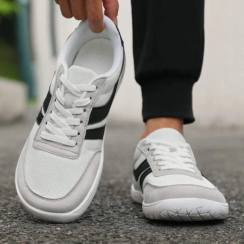 Wide Toe Men Shoes Casual Versatile Soft Sole Wide Last Shoes Walking Sneakers Breathable Mesh Comfortable Barefoot Shoes