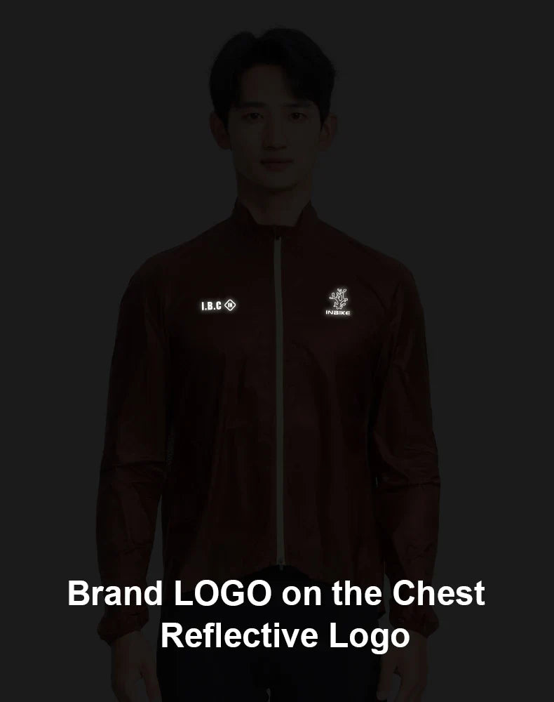 Men's Road Bike Windbreaker Windproof Water-Resistant Lightweight Bicycle Long Sleeved Cycling Jacket MTB Clothing Man