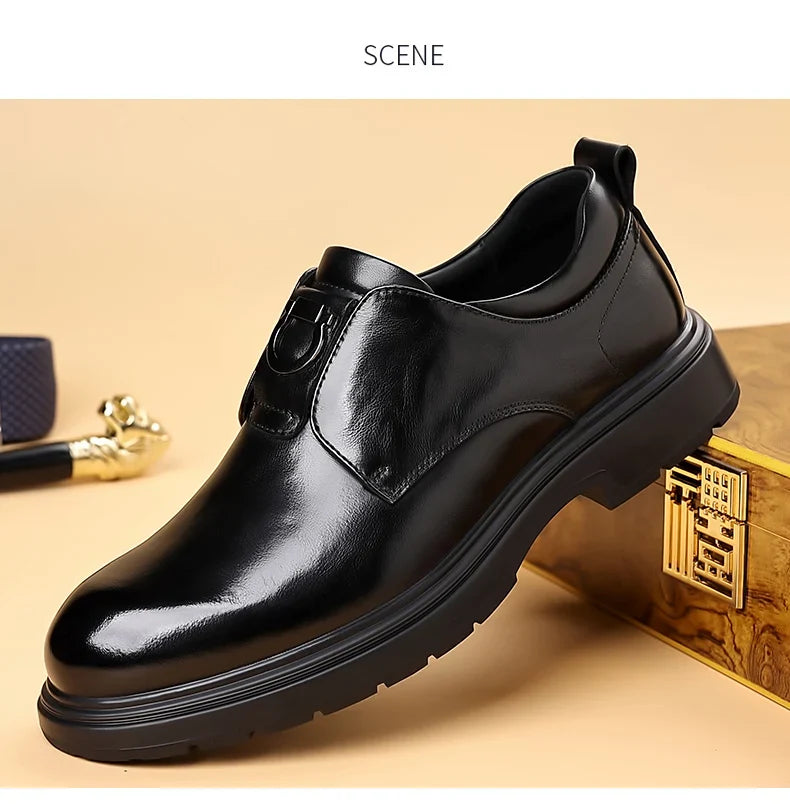 Business Men Shoes Patent Leather Man Brogues Shoes Fo Man Dress Shoe Loafers Pointed Toe Male Moccasins Plus Size Shoes for Men