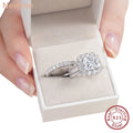 Original 925 Silver Moissanite Rings GRA Certified D Color VVS1 Diamond Wedding Ring Set for Women Luxury Jewelry