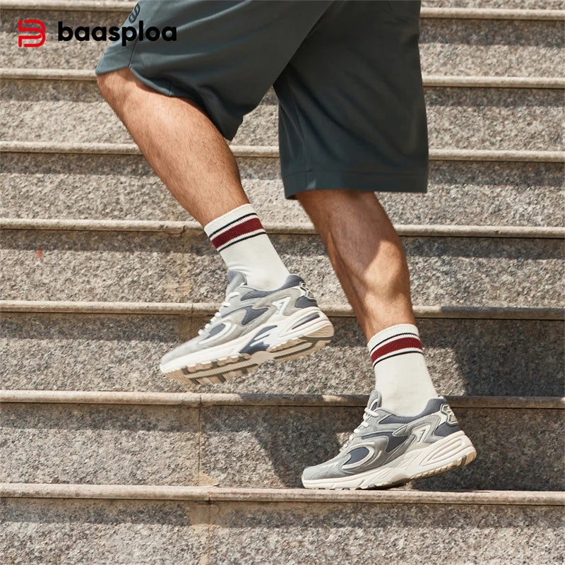 New Running Shoes Men Outdoor Fashion Lightweight Mesh Sports Shoes Male Casual Breathable Non-Slip Walking Shoes