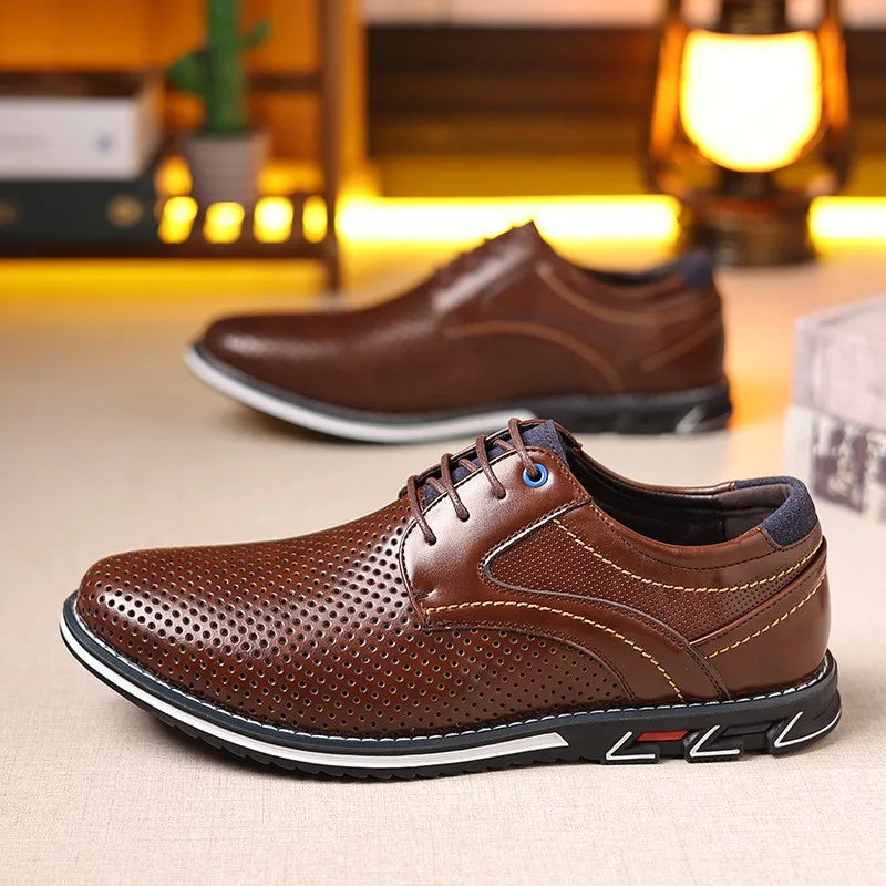 Fashion Leather Vintage Business Shoes Men Casual Leather dress wedding Shoe Outdoor Men Shoe Large Size 48 49 50 51 52 53 54
