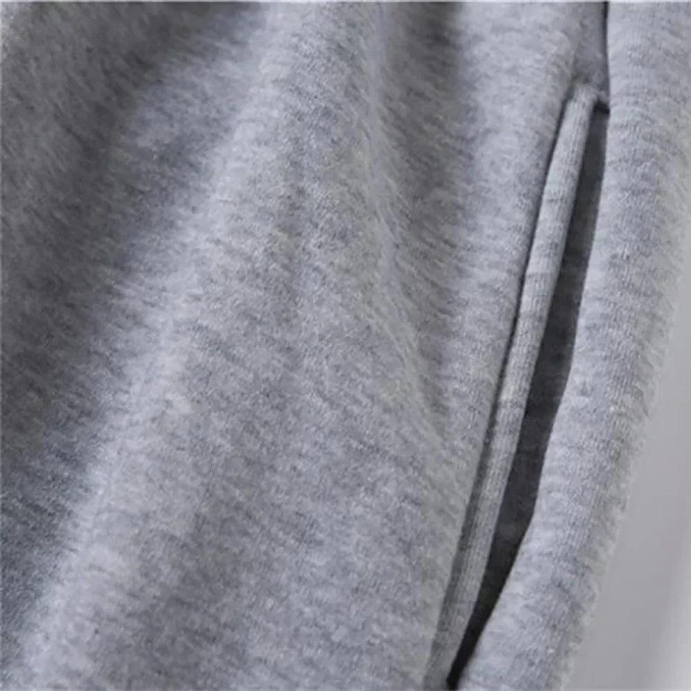 Mens soft comfortable Boston print hooded sweatshirt sweatpants set eco-friendly thin velvet warm autumn winter hoodies