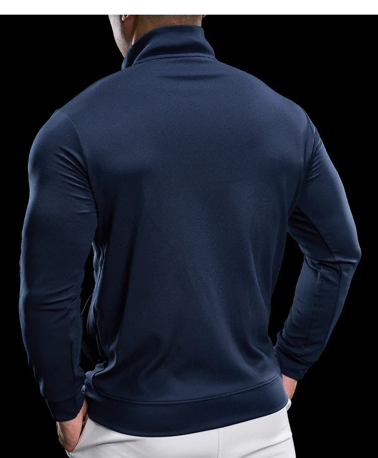 Men Running Jackets Gym Zipper Sport Jacke Jogging Training Quick-drying Fitness Sweatshirt Outdoor Casual Running Sportswear