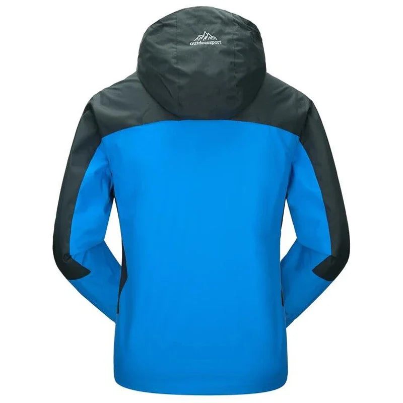 Outdoor Jacket Pants Sets Men Fleece Thermal Waterproof Windproof Hooded Jackets Hiking Military Trip Mountain Camping Clothes