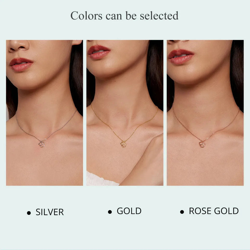 100% 925 Sterling Silver Minimalist Lovely Cat Pendant Necklace Cute Animal Neck Chain for Women Birthday Gift SCN188