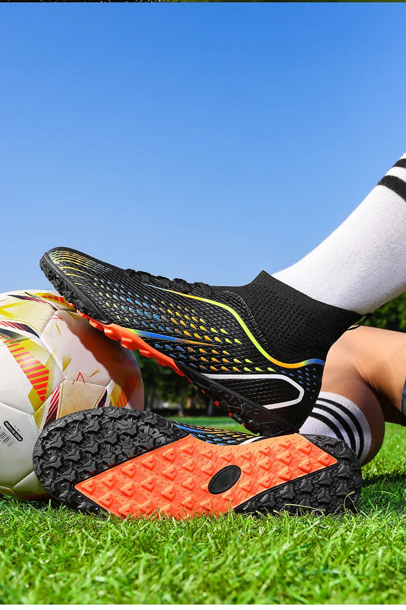 Soccer Shoes FG/TF Man Outdoor Training Football Boots Woman Sneakers Ultralight Non-Slip Sport Turf Soccer Cleats Large Size