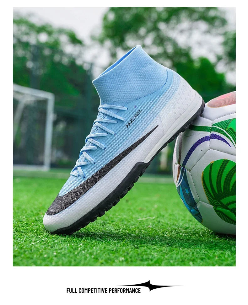 New Men Football Boots Women Professional Soccer Shoes Hot Sale TF/FG Sneakers Unisex High-quality Futsal Cleats Ultralight