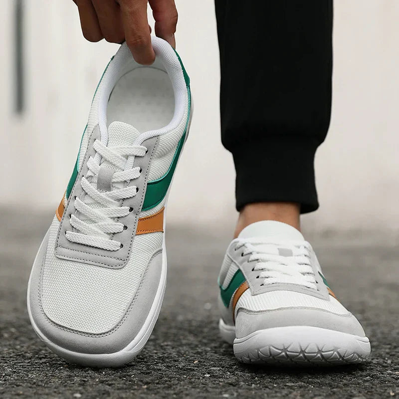 Wide Toe Men Shoes Casual Versatile Soft Sole Wide Last Shoes Walking Sneakers Breathable Mesh Comfortable Barefoot Shoes