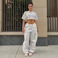 Y2K Clothing Oversized Plus Size Low Waist Parachute Loose Sweatpants