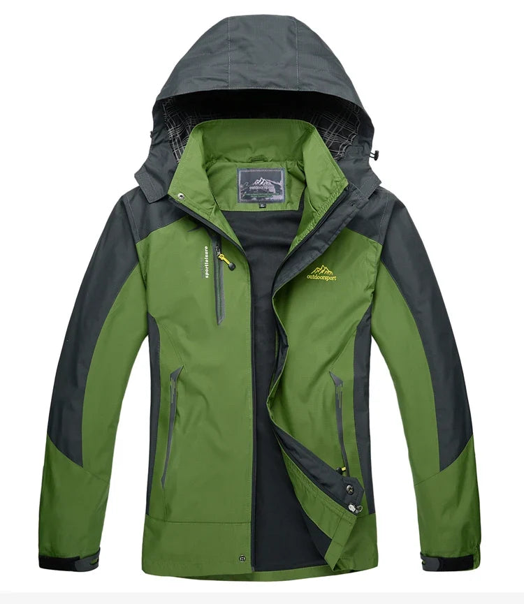 Men Autumn Jacket Outdoor Sports Hiking Coats Camping Hooded Windproof Water Resistant Rain Fishing Traveling Cloethes