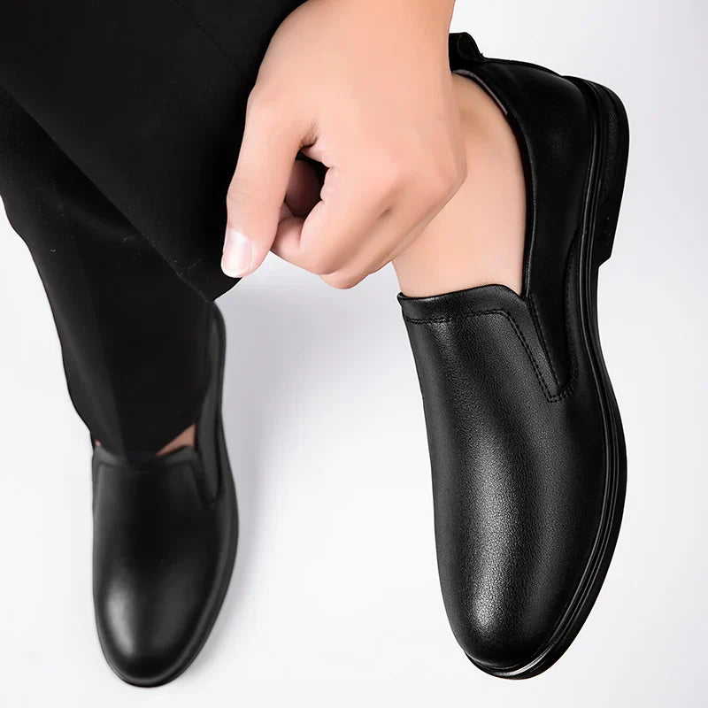 Italian Man Casual Leather Shoes Classic Summer Flat Designer Outdoor Walking Loafers Antiskid Driving Minimalist Shoes for Men