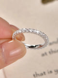 14k Gold Filled Full Eternity Ring Sparkling 2mm D Color Moissanite Stackable Band Finger Jewelry for Womem GRA Cerificate