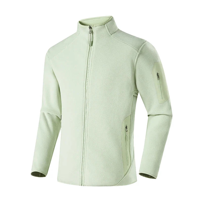 Winter Fleece Jacket Men Women Outdoor Windproof Warm Fleeced Clothing Unisex Hiking Camping Climbing Skiing Sport Coat