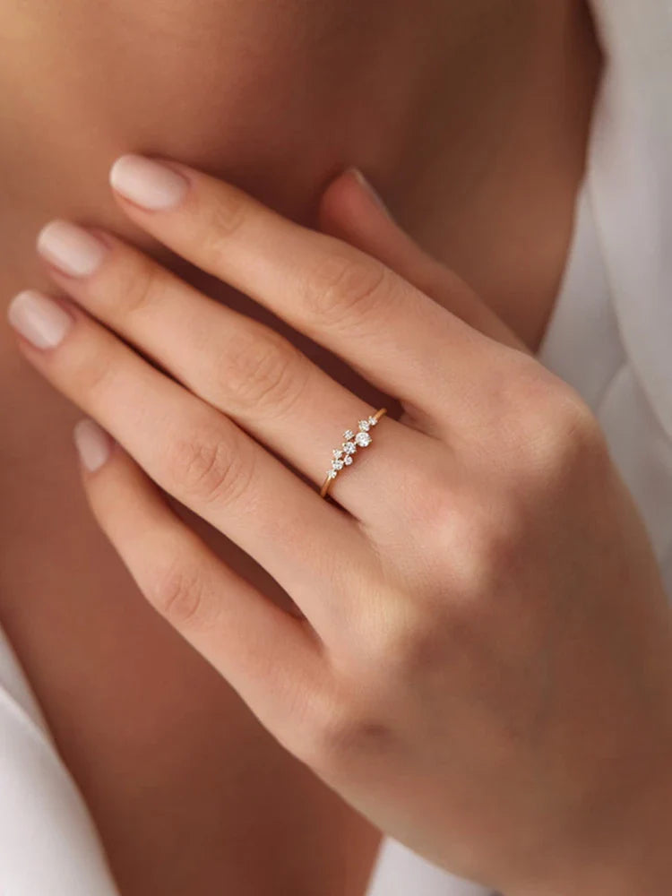 925 Sterling Silver Moissanite Ring Wedding Bands for Women Brilliant Lab Diamond Ring Bijoux Bague Fine Jewelry Gift