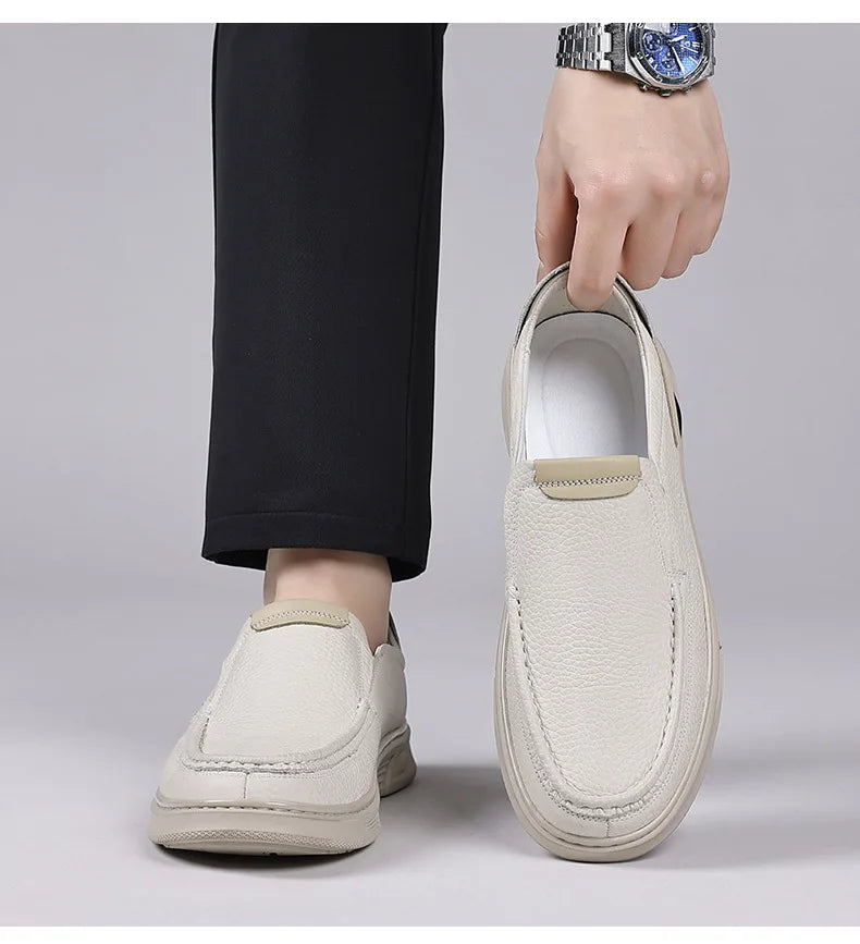 Spring Summer 2026 New Loafers for Men Soft Sole Fashion Business Casual Leather Shoes Male British Style Designer Shoe Man