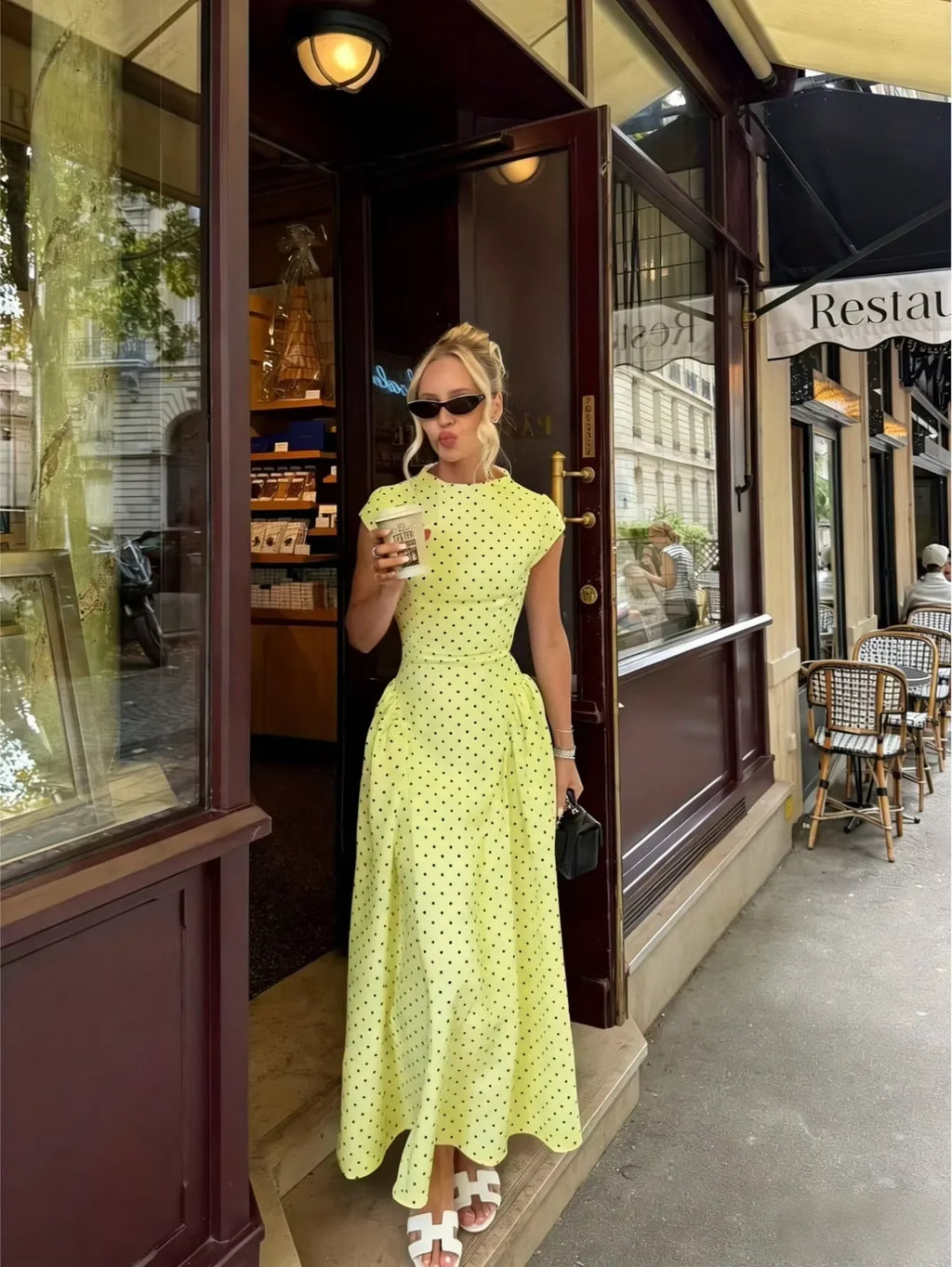 Women New Long Dresses Summer Elegant Upgraded Version Casual Polka Dots Party Dress Graceful Holiday Casual Slim Female Dresses