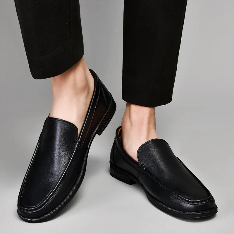 Male Comfy Walking Shoe Genuine Leather Slip on Mens Loafers New Trend Casual Shoes Men Designer Moccasins Hot Sale Drive Shoes