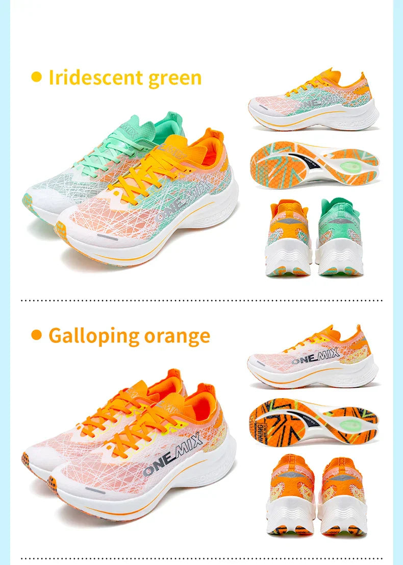 Carbon Fiber Plate Running Shoes Traction Shock Absorption Sneakers Professional Marathon PB Racing Sports Trainers Shoes