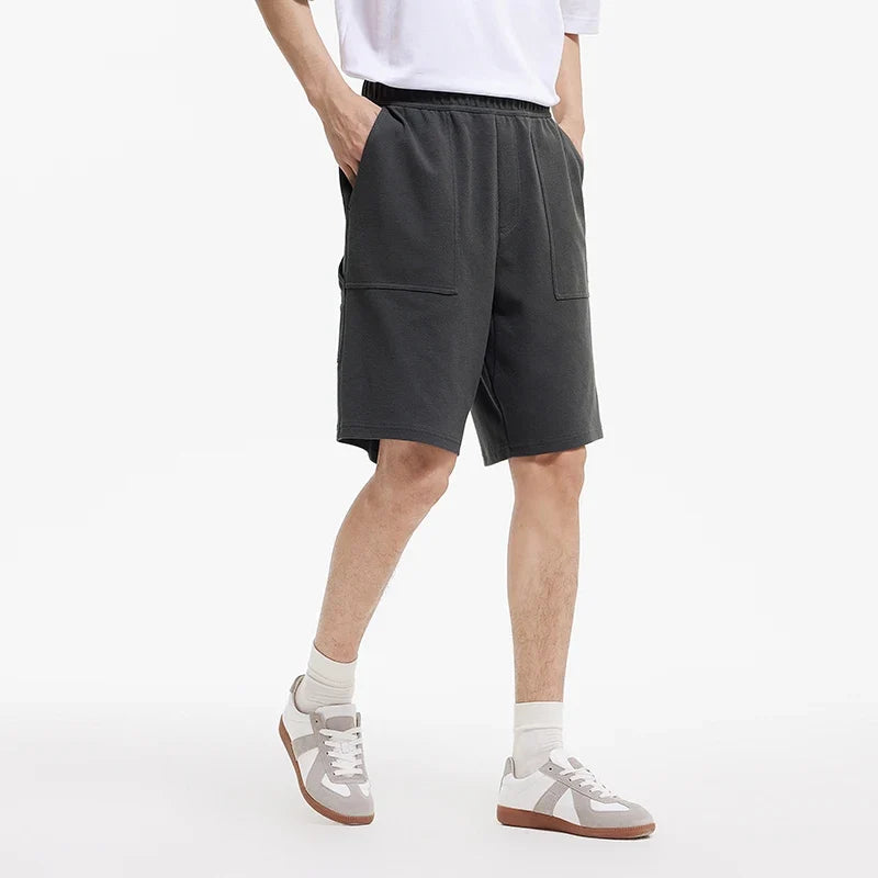 Men Pants Pineapple Texture Lumber Workwear Loose Straight Knit 2026 Summer Casual Style Soft Comfy Daily Top