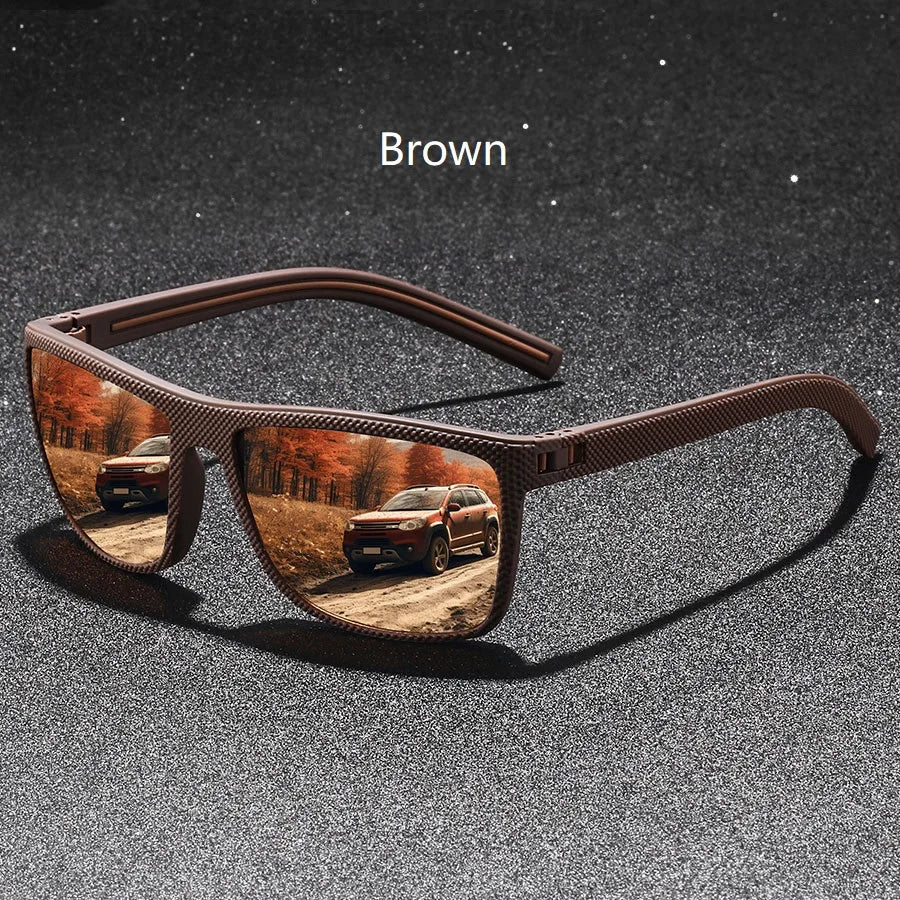 Classic Vintage Check Pattern Square Sunglasses Men Women Fashion Fishing Driving Man Sun Glasses UV400 Retro Eyewear