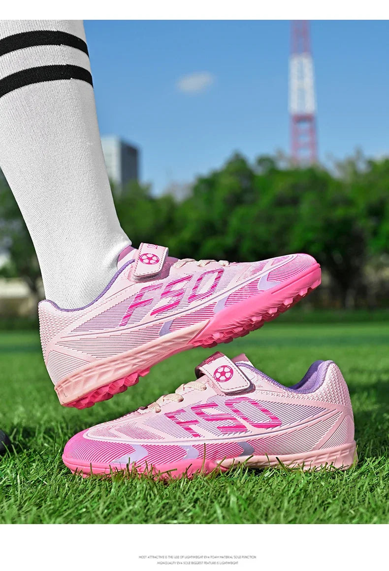 Kids Soccer Shoes Cleats Professional School Football Boots Grass Training Sport Footwear Boys Outdoor Futsal Soocer Boots 30-38