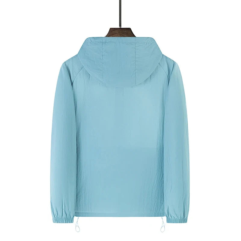 Summer Windbreaker Men Women Lightweight Sun Protection Jacket Unisex Camping Climbing Hiking Outdoor Waterproof Coat