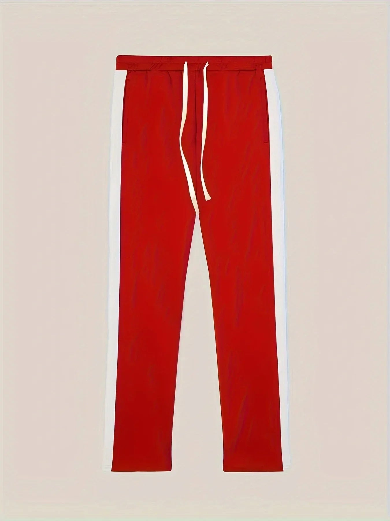 2025 Spring Autumn Men's 2-Piece Set Color Blocking Zipper Stand Collar Casual Sports Jacket Sweatshirt Trousers Suit