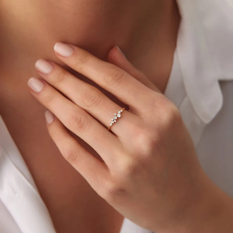 925 Sterling Silver Moissanite Ring Wedding Bands for Women Brilliant Lab Diamond Ring Bijoux Bague Fine Jewelry Gift