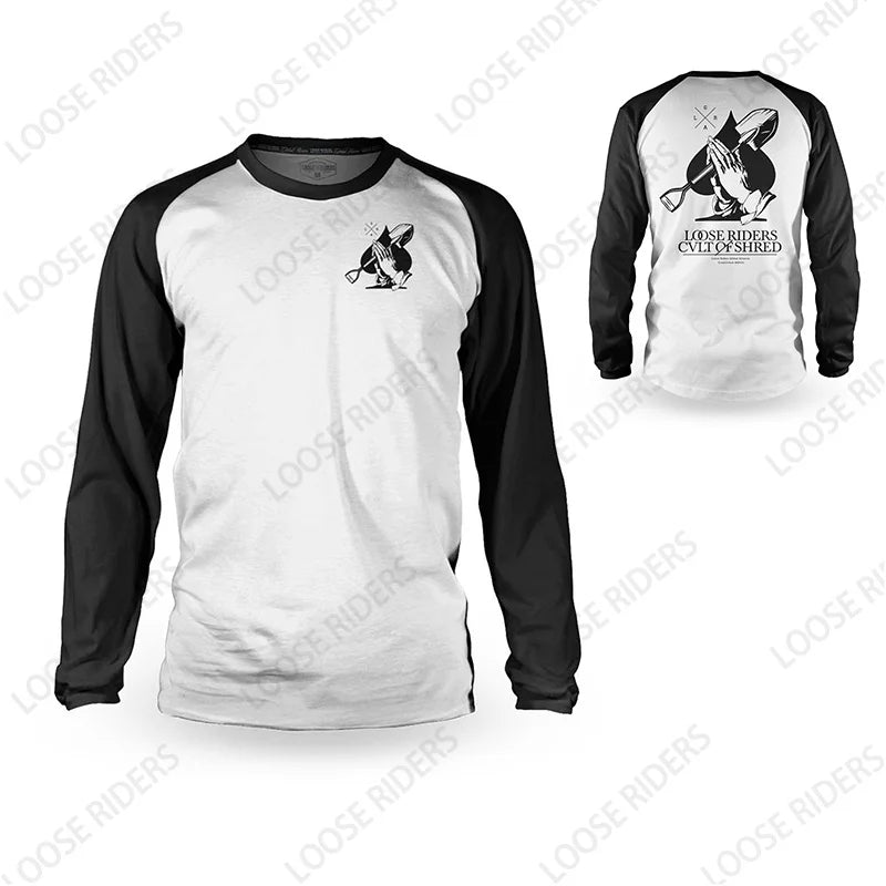 Loose Rider Bike Downhill Jersey, MTB Shirt, Off-Road DH Motorcycle Jersey, Motocross Sportswear BMX Outdoor Riding Long Sleeve