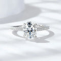 3ct Oval Cut Moissanite Lab Diamond Rings for Women 925 Sterling Silver Proposal Ring Wedding Engagement Band Jewelry