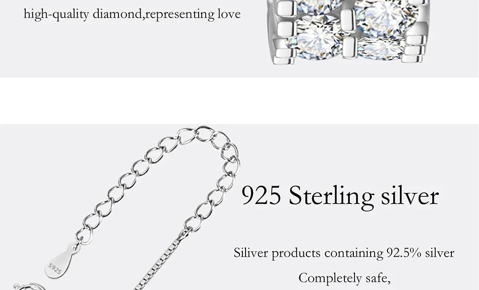 1.6CT Moissanite Necklace for Women S925 Pure Silver Spherical Laboratory Diamond Pendant Luxury Party Jewelry Gift