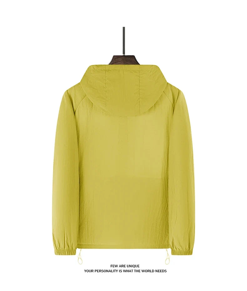 Summer Windbreaker Men Women Lightweight Sun Protection Jacket Unisex Camping Climbing Hiking Outdoor Waterproof Coat