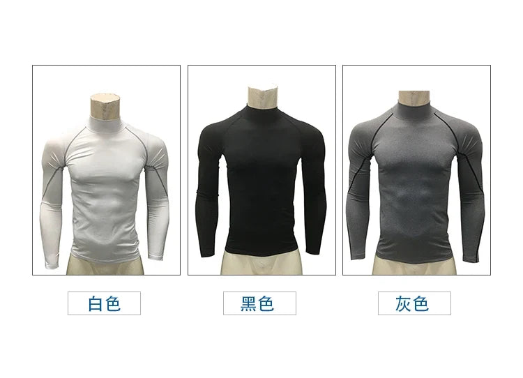 Men Sports Long Sleeve Blouse Shirt Athletic Top Training UPF 50+ UV Protection Rash Guard Black Male Swimming Cycling T-Shirt