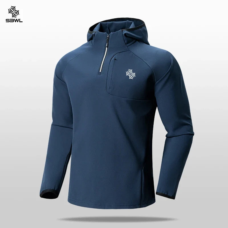 SBWL Man Autumn Winter Outdoor Sports With Warm Comfortable Long Sleeve Shirt Fashion High Quality Base Long Sleeve Tshirt Tops