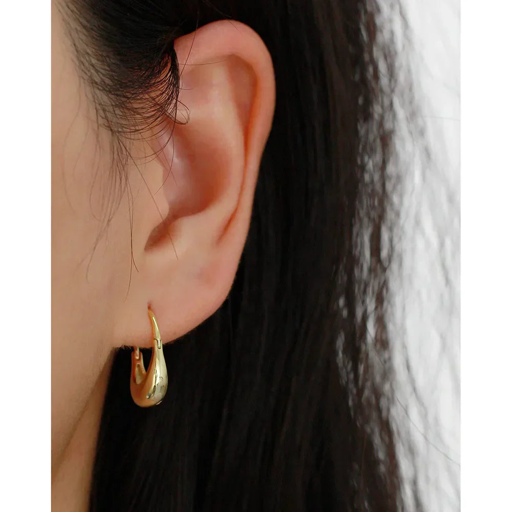 925 Sterling Silver Earring Fashion Geometry Butterfly Zircon Asymmetry Pearl Drop Earring Simple Temperament Trend Women Ear Je