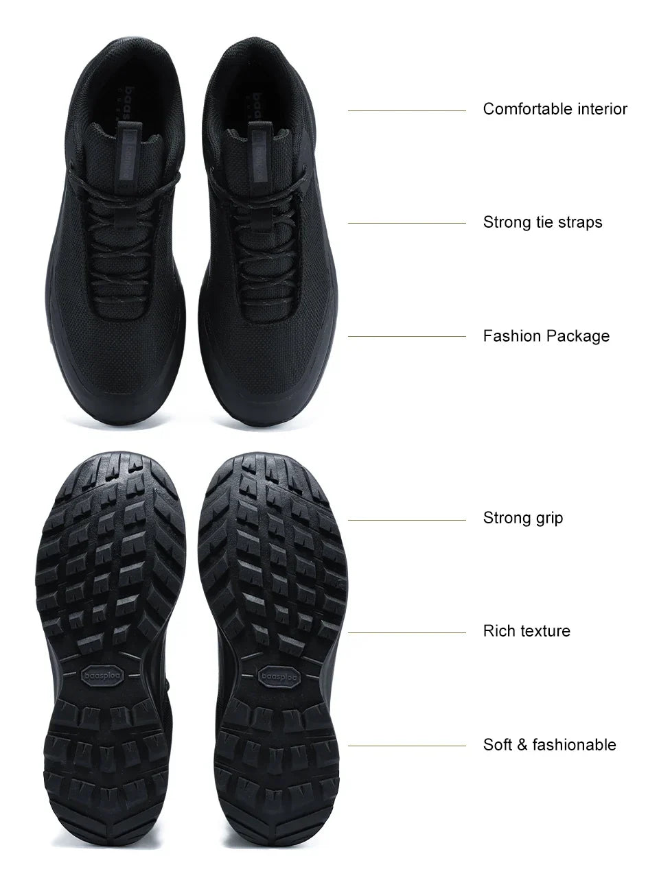 Men Hiking Shoes Litchi Leather High Quality Male Trekking Climbing Sneakers Non-slip Luxury Designer Outdoor Shoe