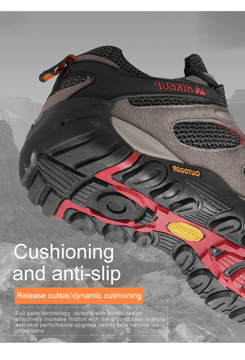 New Non-slip Wear Resistant Men‘s Outdoor Hiking Shoes Breathable Splashproof Climbing Men Sneaker Hunting Mountain Shoes