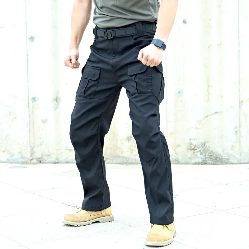 Casual Man Pants Multi-Pocket Tactical Cargo Pants Wear-resistant Combat Men's Cargo Pants Hiking Joggers Trousers