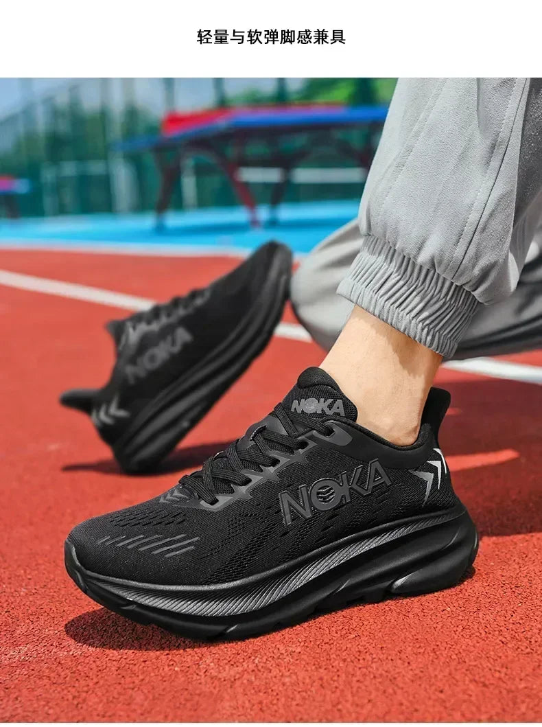 Men's Running Shoes Outdoor Couple Non-Slip Jogging Breathable Cushioning Luxury shoes Trainer Race Sneakers Mesh Off-road Shoes