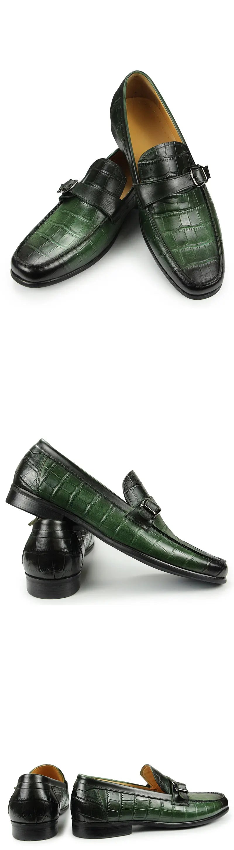 Men Penny Slip-On Leather Lined Loafer Luxury Men Shoes Loafer for Male Fashion Casual Alligator Printing Zapato Buckle Slip On